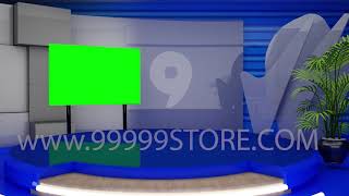 Virtual Set Green Screen 4K TALK 02
