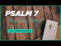 Psalm 7 KJV (King James Version) | With Verses on Screen