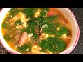 Sinabawang sardinas with itlog & malunggay ( Sardines with eggs & moringa leaves soup) | Filipino