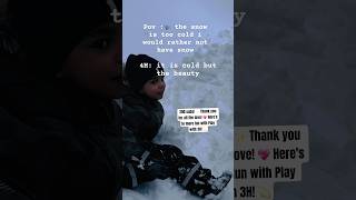 fun in snow TYSM for 200 subs Q\u0026A soon here #snowbuddies #viral #playwith3h #200subs