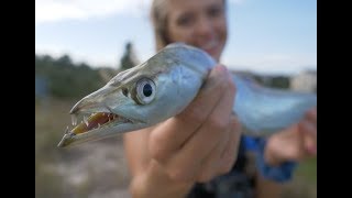 CRAZY TOOTHY DELICACY FISH!! RIBBONFISH CATCH CLEAN AND COOK