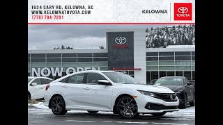 White 2019 Honda Civic Sedan Sport Review Kelowna BC - Kelowna Toyota