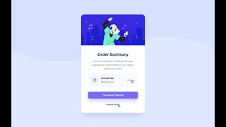 Order Summary Component Main Using HTML CSS 3 | frontend mentor challenge | CodeRamp