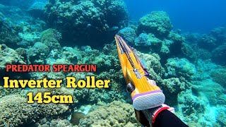 Uji Akurasi Predator Speargun Inverter Roller 145cm ( Spearfishing Indonesia )