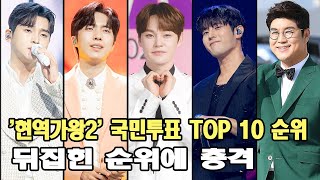 '현역가왕2' 국민투표 TOP 10 순위! 뒤집힌 순위에 충격