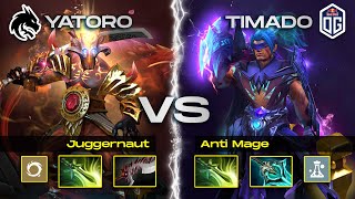 YATORO y su JUGGERNAUT se enfrenta a TIMADO y su PODEROSO ANTI MAGE | Highlights