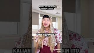 Tik tok kak RICHKYI ketika Sultan Putri memberi paham