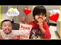 Kids Candy Surprise Valentine Day Haul and Princess T Family Fun Game Ryan's Family Review