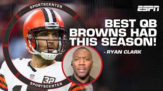 Joe Flacco is the BEST QB the Browns have had this season! - Ryan Clark | SportsCenter