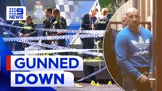 Hunt for gunmen after targeted gangland shooting in Melbourne | 9 News Australia