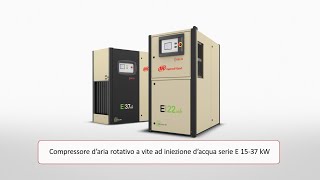 Compressore d'aria rotativo a vite oil-free serie E 15-37 kW