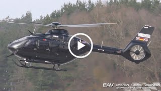 Airbus Helicopters H135 - Helistar (D-HCBB) SX-HKG - landing and takeoff at Manching Air Base