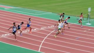 2016年度 兵庫中学陸上新人大会 2年男子100m決勝（+1.1）