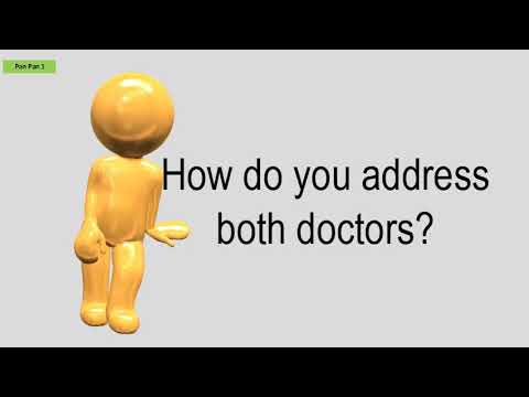 How do you address a husband and wife who are both doctors?