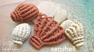 DIY macrame seashell tutorial, how to make a macrame scallop shell for beginners, part one.