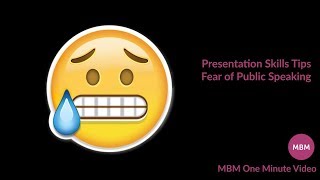 Presentation Skills Tips | Fear of Public Speaking | MBM One Minute Video