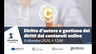 Diritto d’autore e gestione dei diritti dei contenuti online