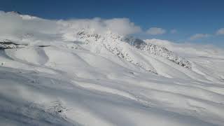 Snowy Suusamur and Too Ashuu pass in the beginning of April