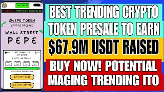 TOP TRENDING COIN | $WEPE BEST CRYPTO TOKEN PRESALE🔥| $67.9M USDT RAISED | BUY NOW!