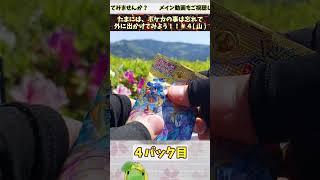 【ポケカ】まさかの…山のテッペンで開封!!　G･W企画 !! たまにはポケカの事忘れて、外に出かけよう!!＃４ 山 【pokemon card game】