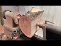 From Raw Wood to Exquisite Bowl; A Master Woodturner's Creation