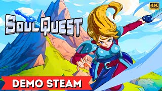 🔥COMBATE INTENSO EN PIXEL ART🏹 | SoulQuest Gameplay Demo Completa Hack and Slash Retro