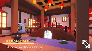 Modern Traditional Chinese Lunar Home Speed Build🏮Roblox Adopt Me!