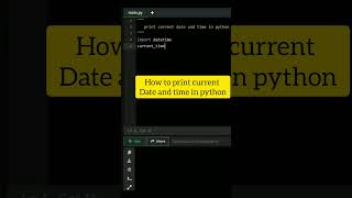 How to print current date and time #python