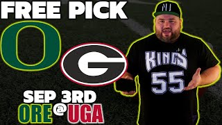 Georgia vs Oregon Free Pick | College Football Week 1 Predictions | The Sauce Network
