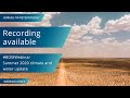 BOM Webinar: Summer 2020 climate and water update