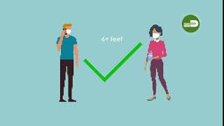 Social Distancing Animation, July 2020