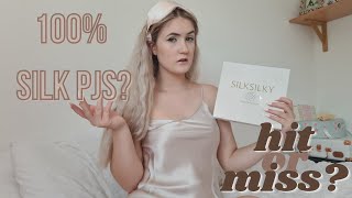 TRYING 100% MULBURRY SILK PJS?! - SilkSilky Review | Is it worth the hype \u0026 price?? Hit or Miss