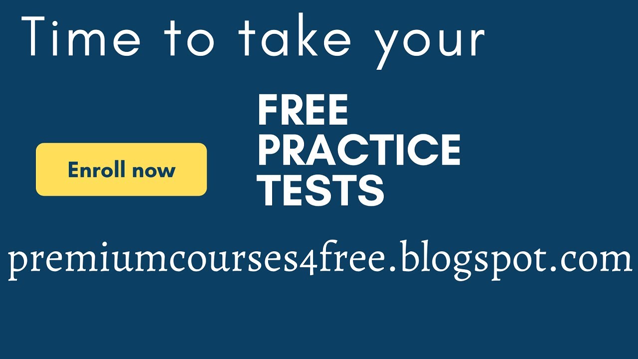 FREE UDEMY COURSES AND CERTIFICATION EXAM PRACTICE TESTS - YouTube