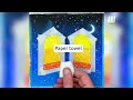 romantic day ☀️ and night 🌙 drawing tutorial with oil pastels 🖍️ drawingtutorial gradient pastels