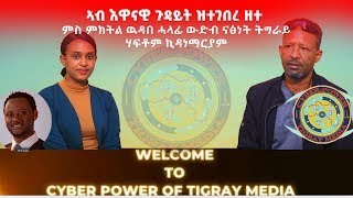 አገዳስን እዋናውን ፣ ምስ ምክትል ውድብ ናጽነት ትግራይ ሀፍቶም ኪዳነማርያም