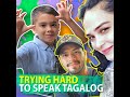 Trying hard to speak Tagalog | KAMI | Oyo Sotto and Kristine Hermosa can’t stop laughing