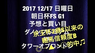 【競馬予想】2017 12/17 日曜日 朝日杯FS G1 予想と買い目 ダノンプレミアムvs.タワーオブロンドン