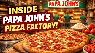 From Dough to Delicious — Papa John’s Pizza Making#papa johns pizza
