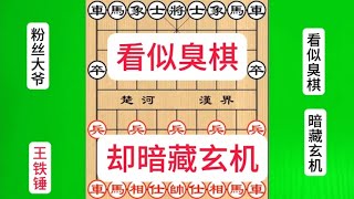 王铁锤弃象被怼臭棋，实则暗藏玄机，粉丝大爷一步进炮后悔莫及