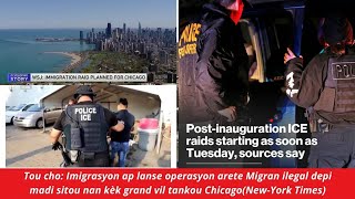 🔥🔥🚨Tou cho: Imigrasyon ap lanse operasyon arete Migran ilegal depi madi nan kèk vil tankou Chicago