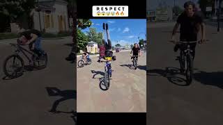 Amezing Cycle Ride Respect video 💯😲🔥 #shorts #respectshorts