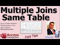 How to Make Multiple Relationship Joins to the Same Table in Microsoft Access
