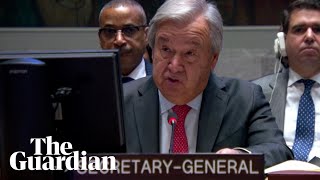 UN chief expresses concern over 'clear violations of international law' in Gaza
