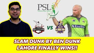 Ben Dunk's Batting wins it for Qalandars | Lahore Qalandar vs Quetta Gladiators - PSL 2020 Match 16