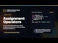 Assignment Operators Explained | FullStack Masterclass JavaScript Course
