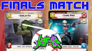 FINALS MATCH - Quinlin Tarkintown vs Sabine Yellow  - Dark Side JAF Tournament Star Wars Unlimited