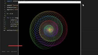 04. Turtle Graphics - Draw The Rainbow Circle || Python Turtle Animation