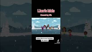 Count by 3’s With Lion’s Kids #kidsvideo #kids #learning #shorts