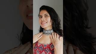 Oxidized jewellery set from amazon | amazon accessories finds #yt #shortsviral #shorts #shortsfeed