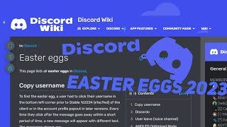 Discord Easter Eggs 2023!!!